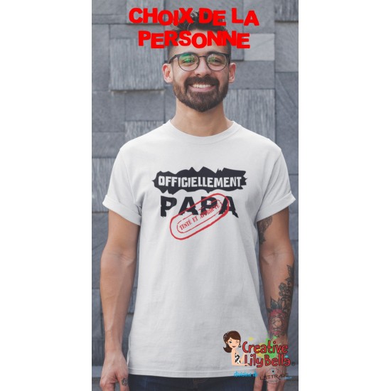 t-shirt officiellement papa, parrain,papy etc 4113 (to be translated)
